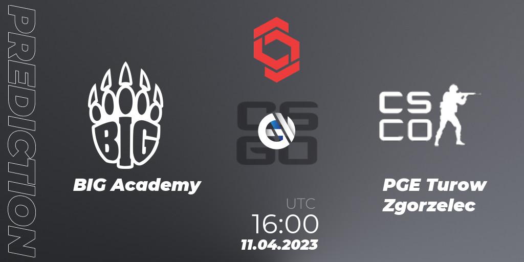 Pronósticos BIG Academy - PGE Turow Zgorzelec. 11.04.2023 at 16:00. CCT Central Europe Series #6: Closed Qualifier - Counter-Strike (CS2)