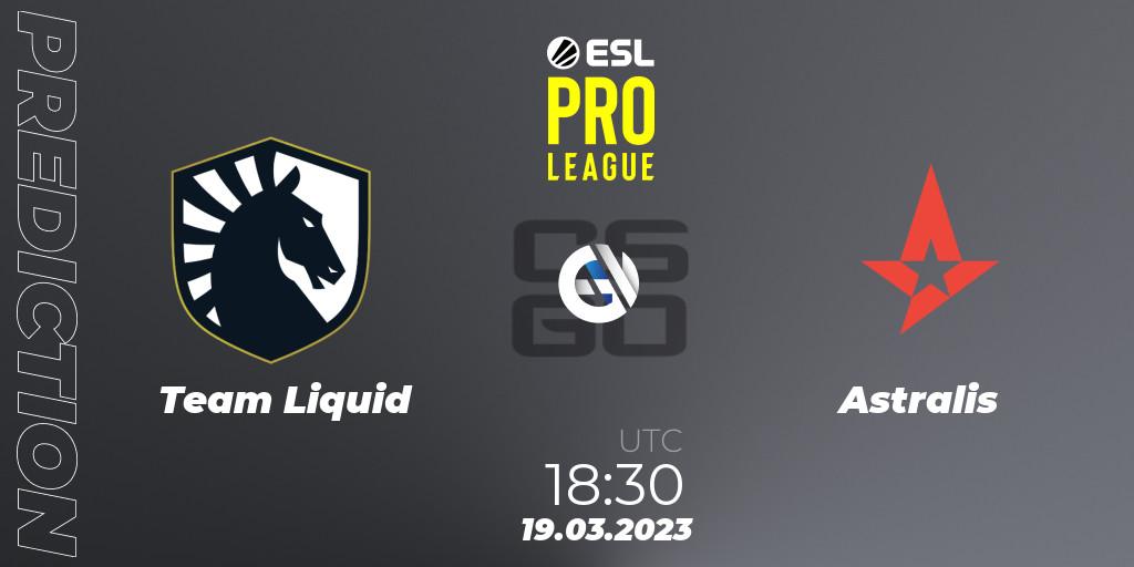 Pronósticos Team Liquid - Astralis. 19.03.23. ESL Pro League Season 17 - CS2 (CS:GO)