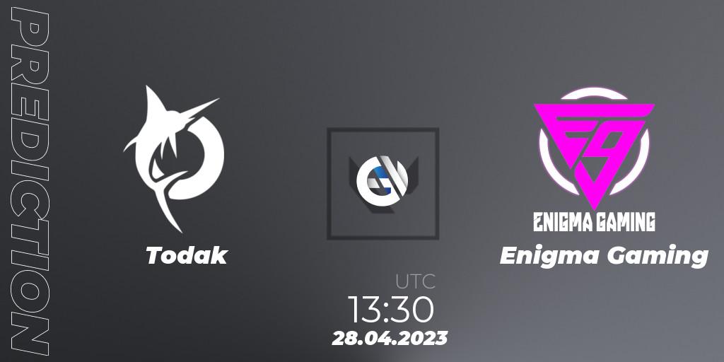 Pronósticos Todak - Enigma Gaming. 28.04.23. VALORANT Challengers 2023: Malaysia & Singapore Split 2 - Group stage - VALORANT
