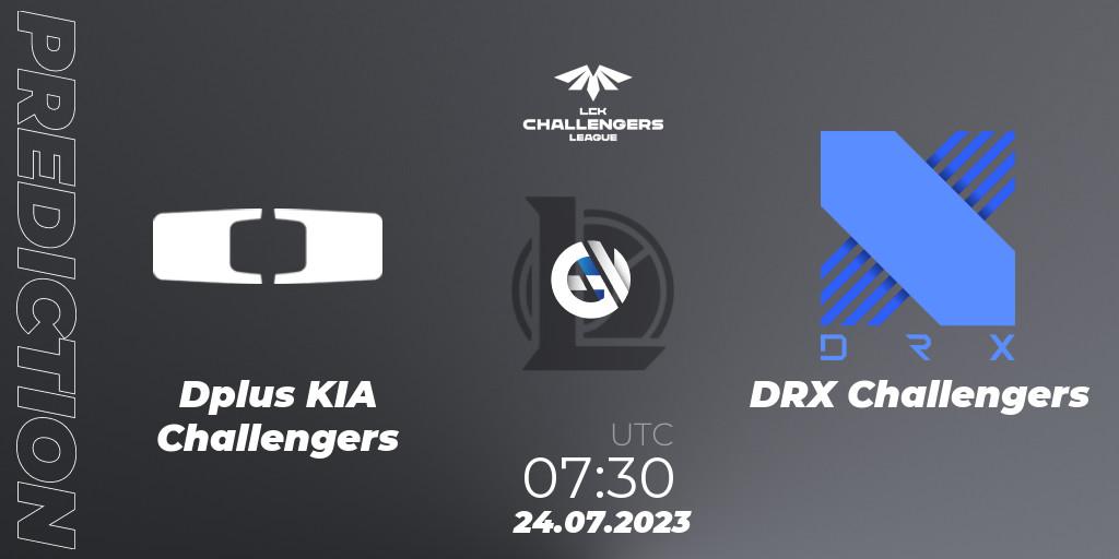 Pronósticos Dplus KIA Challengers - DRX Challengers. 24.07.23. LCK Challengers League 2023 Summer - Group Stage - LoL