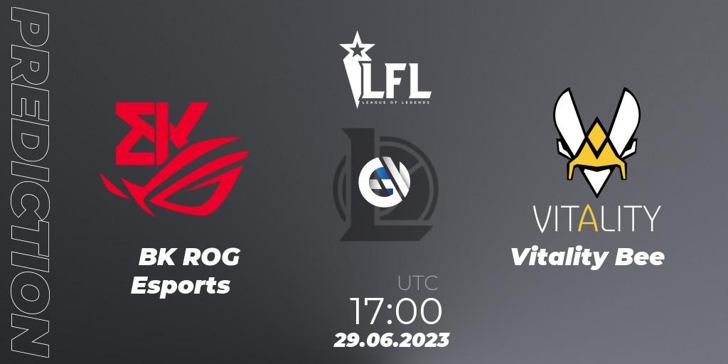 Pronósticos BK ROG Esports - Vitality Bee. 29.06.23. LFL Summer 2023 - Group Stage - LoL