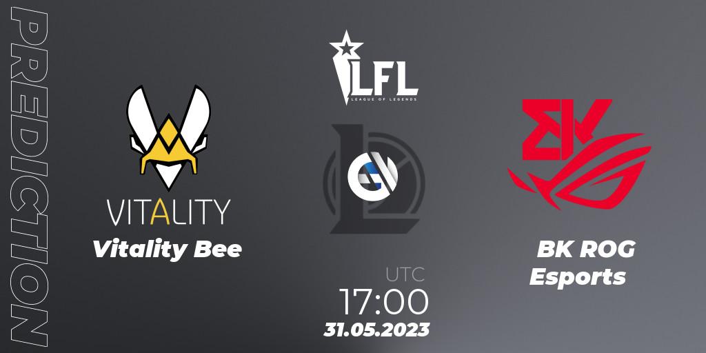 Pronósticos Vitality Bee - BK ROG Esports. 31.05.23. LFL Summer 2023 - Group Stage - LoL