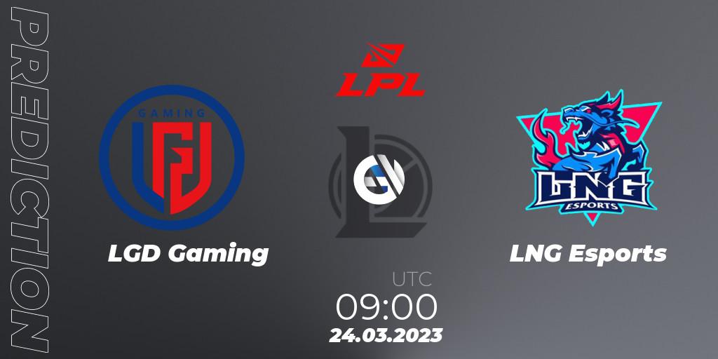 Pronósticos LGD Gaming - LNG Esports. 24.03.23. LPL Spring 2023 - Group Stage - LoL