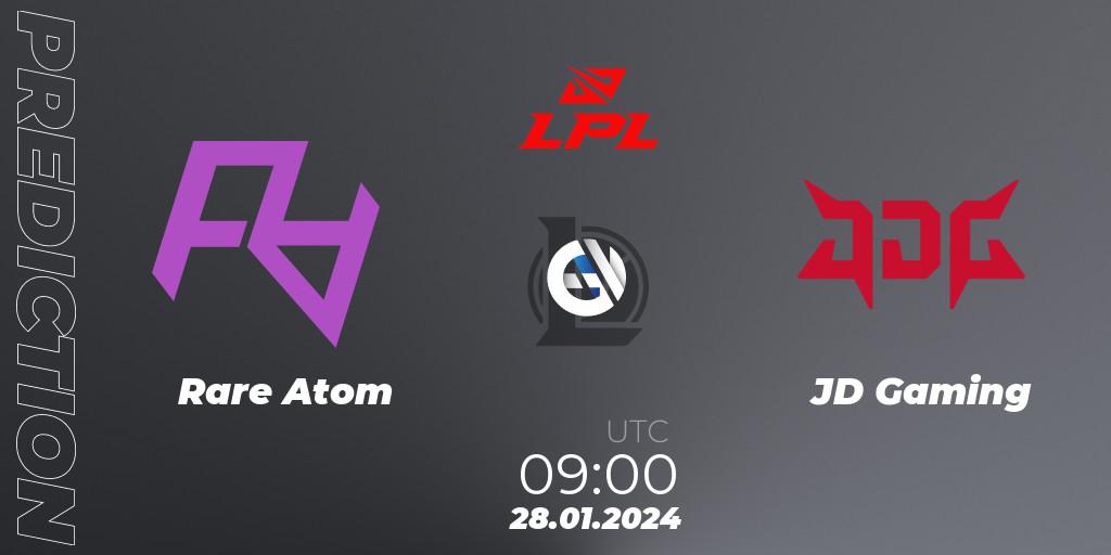 Pronósticos Rare Atom - JD Gaming. 28.01.2024 at 09:00. LPL Spring 2024 - Group Stage - LoL