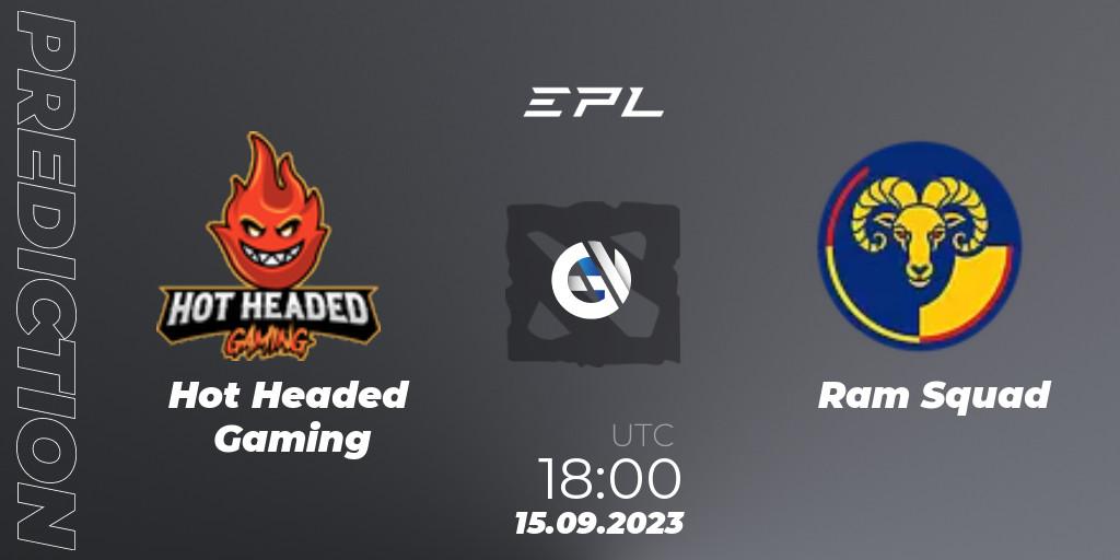 Pronósticos Hot Headed Gaming - Ram Squad. 15.09.23. European Pro League Season 12 - Dota 2