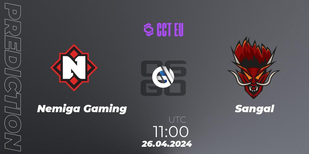 Pronósticos Nemiga Gaming - Sangal. 26.04.24. CCT Season 2 Europe Series 1 - CS2 (CS:GO)