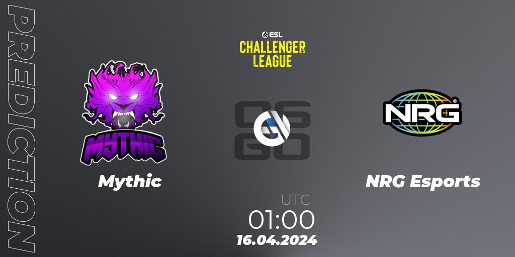 Pronósticos Mythic - NRG Esports. 16.04.24. ESL Challenger League Season 47: North America - CS2 (CS:GO)