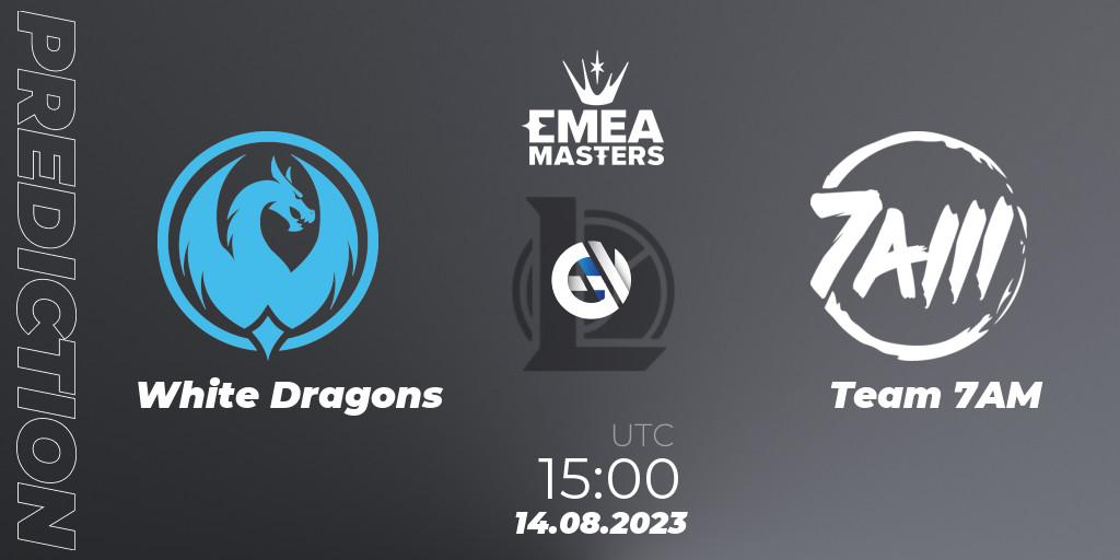 Pronósticos White Dragons - Team 7AM. 14.08.23. EMEA Masters Summer 2023 - LoL