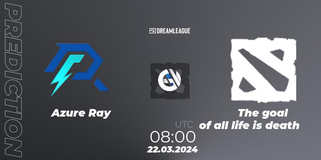 Pronósticos Azure Ray - The goal of all life is death. 22.03.24. DreamLeague Season 23: China Closed Qualifier - Dota 2