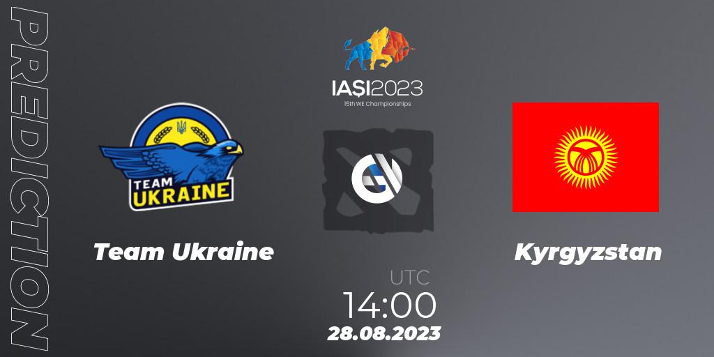Pronósticos Team Ukraine - Kyrgyzstan. 28.08.23. IESF World Championship 2023 - Dota 2