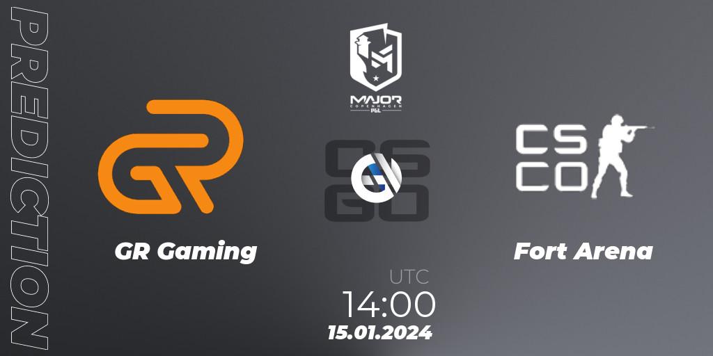 Pronósticos GR Gaming - Fort Arena. 15.01.2024 at 14:00. PGL CS2 Major Copenhagen 2024 East Asia RMR Open Qualifier - Counter-Strike (CS2)