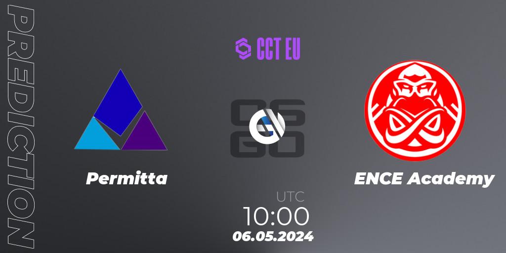 Pronósticos Permitta - ENCE Academy. 06.05.2024 at 10:00. CCT Season 2 Europe Series 2 - Counter-Strike (CS2)
