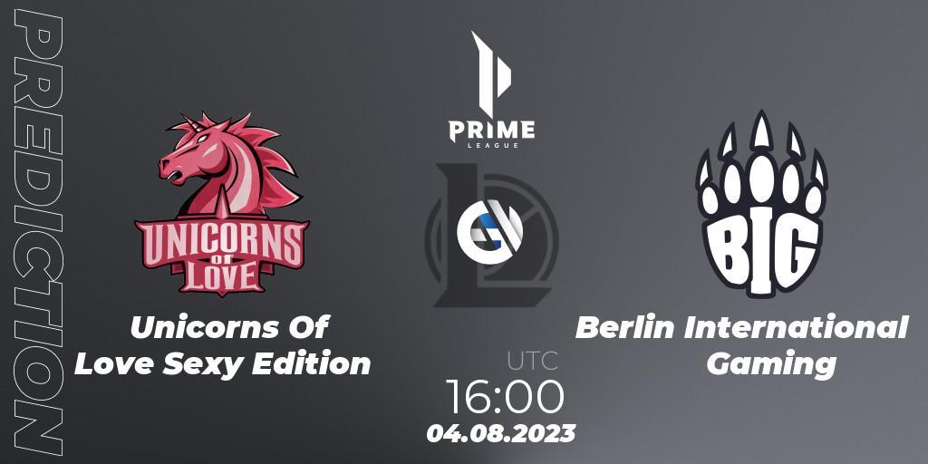 Pronósticos Unicorns Of Love Sexy Edition - Berlin International Gaming. 04.08.23. Prime League Summer 2023 - Playoffs - LoL