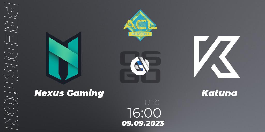 Pronósticos Nexus Gaming - Katuna. 09.09.23. Arena Cyberclub League Season 1 - CS2 (CS:GO)