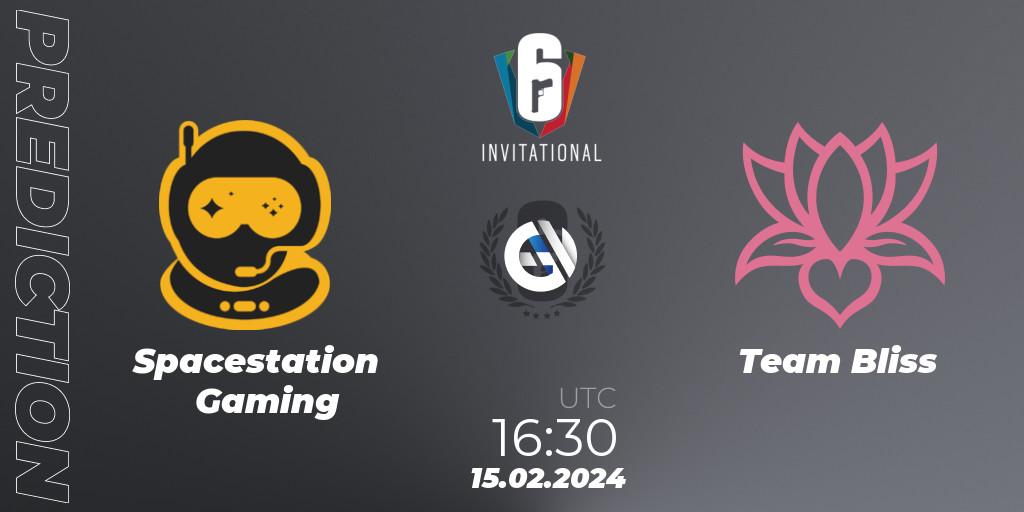 Pronósticos Spacestation Gaming - Team Bliss. 15.02.24. Six Invitational 2024 - Group Stage - Rainbow Six