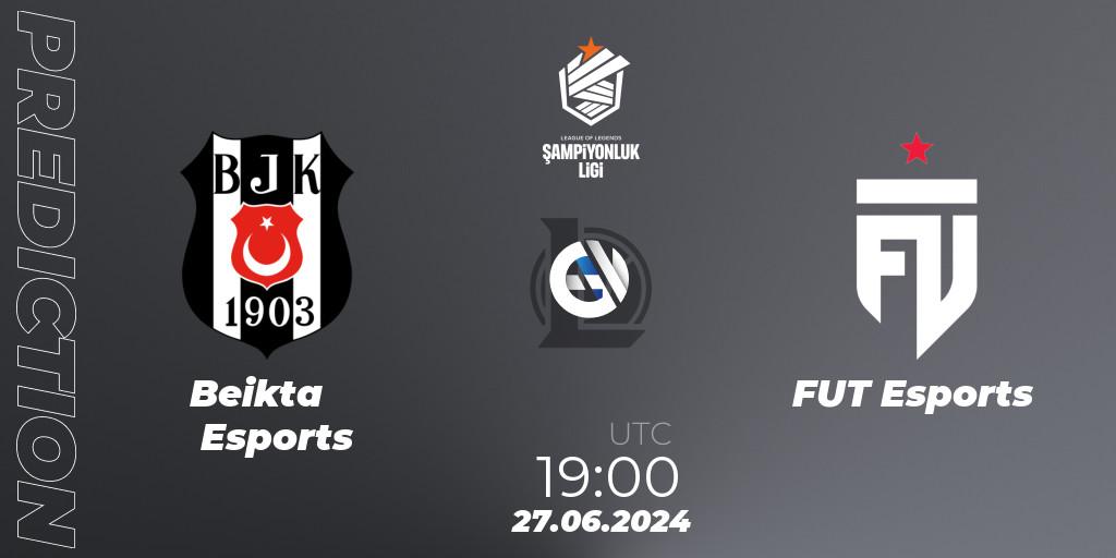 Pronósticos Beşiktaş Esports - FUT Esports. 27.06.2024 at 19:00. TCL Summer 2024 - LoL
