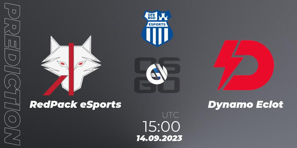 Pronósticos RedPack eSports - Dynamo Eclot. 14.09.23. OFK BGD Esports Series #1 - CS2 (CS:GO)