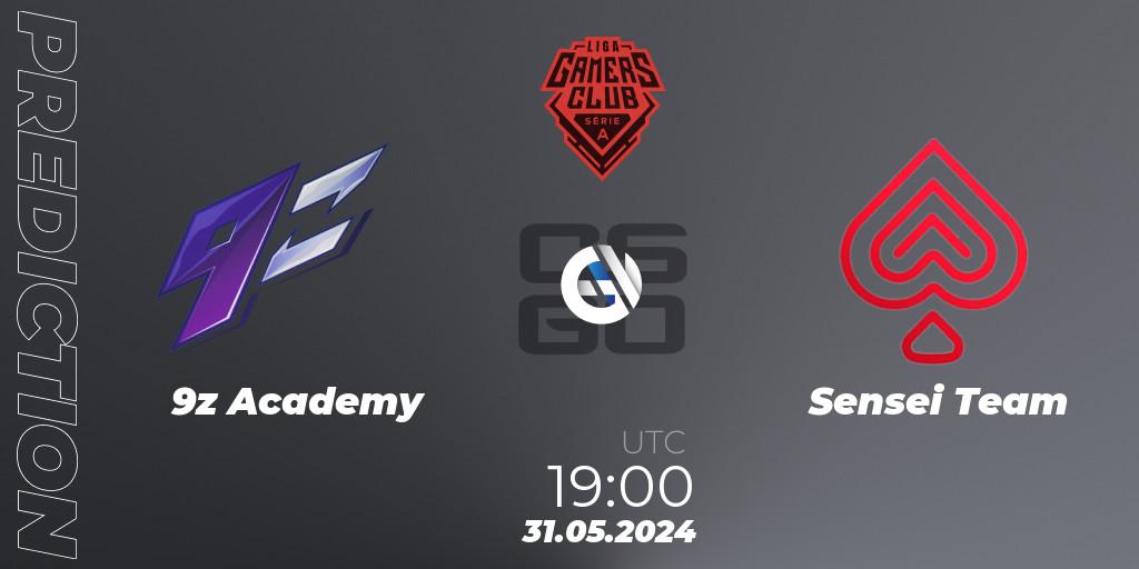 Pronósticos 9z Academy - Sensei Team. 31.05.2024 at 20:45. Gamers Club Liga Série A: May 2024 - Counter-Strike (CS2)