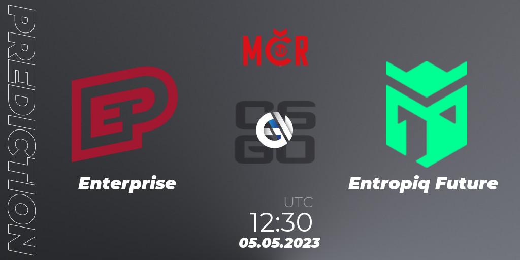 Pronósticos Enterprise - Entropiq Future. 05.05.2023 at 12:30. Tipsport Cup Bratislava 2023: Closed Qualifier - Counter-Strike (CS2)