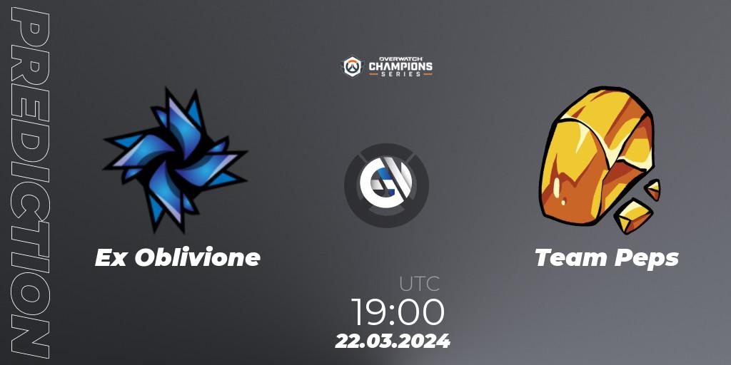 Pronósticos Ex Oblivione - Team Peps. 22.03.24. Overwatch Champions Series 2024 - EMEA Stage 1 Main Event - Overwatch