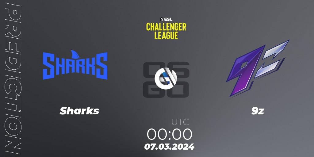 Pronósticos Sharks - 9z. 07.03.24. ESL Challenger League Season 47: South America - CS2 (CS:GO)