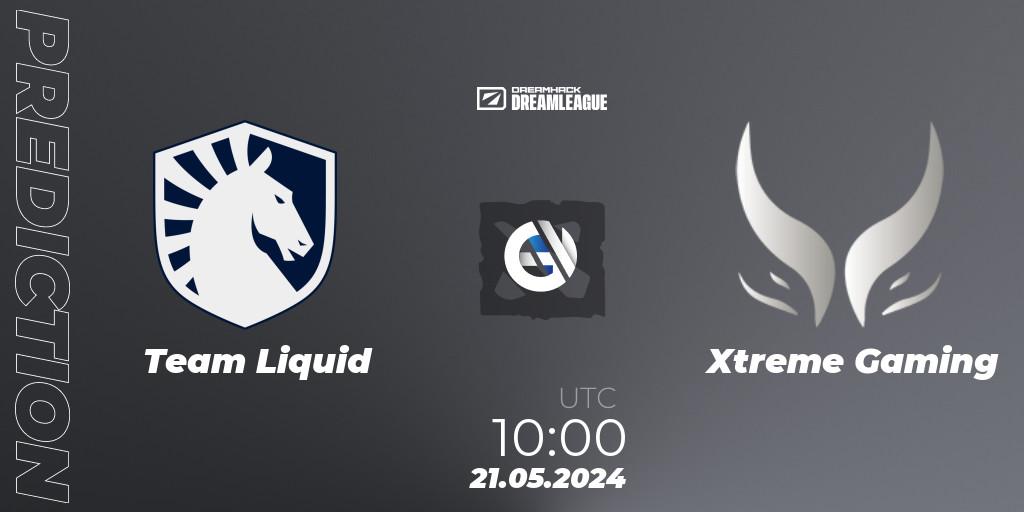 Pronósticos Team Liquid - Xtreme Gaming. 21.05.2024 at 10:20. DreamLeague Season 23 - Dota 2