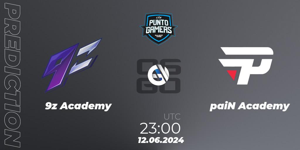 Pronósticos 9z Academy - paiN Academy. 12.06.2024 at 23:00. Punto Gamers Cup 2024 - Counter-Strike (CS2)