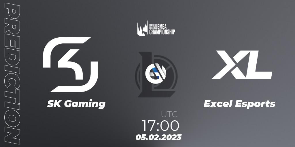 Pronósticos SK Gaming - Excel Esports. 05.02.2023 at 17:00. LEC Winter 2023 - Stage 1 - LoL