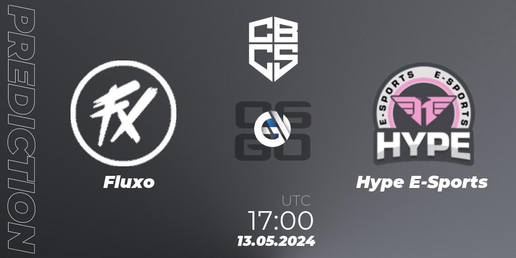Pronósticos Fluxo - Hype E-Sports. 13.05.2024 at 17:00. CBCS Season 4 - Counter-Strike (CS2)
