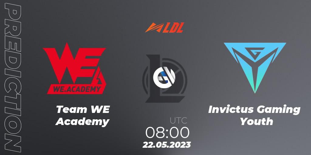 Pronósticos Team WE Academy - Invictus Gaming Youth. 22.05.23. LDL 2023 - Regular Season - Stage 2 - LoL
