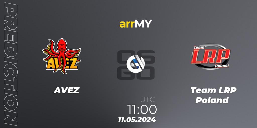 Pronósticos AVEZ - Team LRP Poland. 11.05.2024 at 11:00. arrMY Masters League Season 9 Finals - Counter-Strike (CS2)