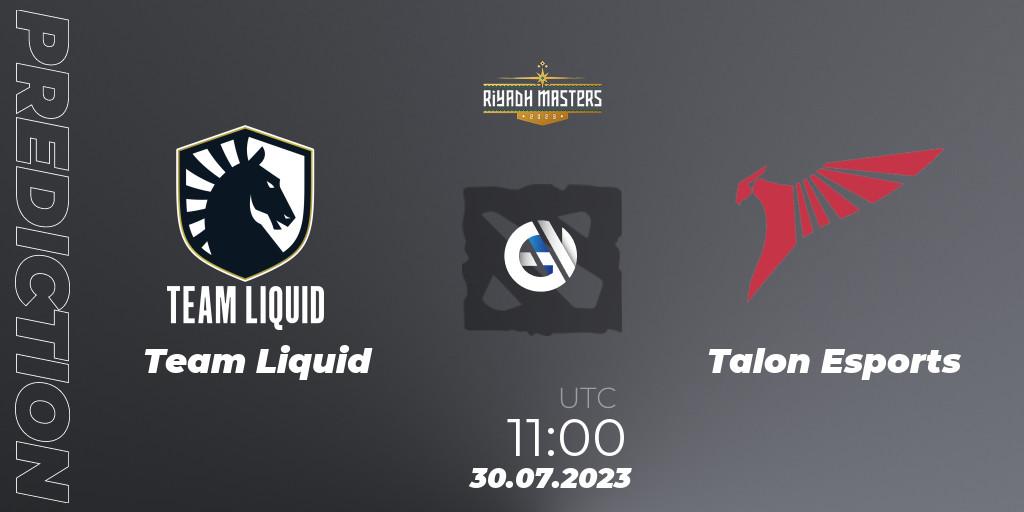Pronósticos Team Liquid - Talon Esports. 30.07.23. Riyadh Masters 2023 - Dota 2