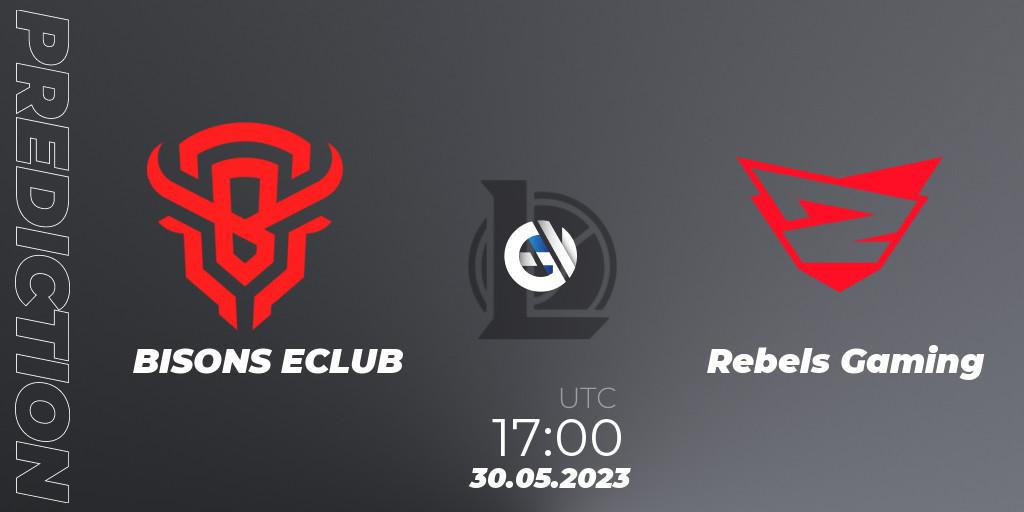 Pronósticos BISONS ECLUB - Rebels Gaming. 30.05.2023 at 17:00. Superliga Summer 2023 - Group Stage - LoL