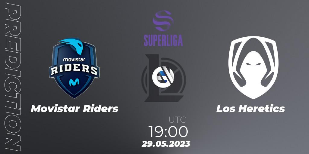 Pronósticos Movistar Riders - Los Heretics. 29.05.23. Superliga Summer 2023 - Group Stage - LoL