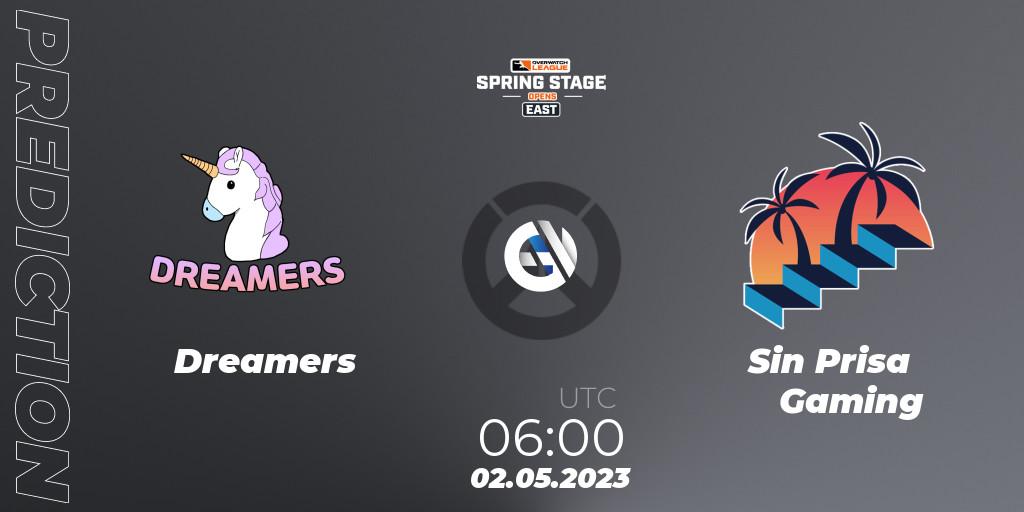 Pronósticos Dreamers - Sin Prisa Gaming. 02.05.2023 at 06:00. Overwatch League 2023 - Spring Stage Opens - Overwatch