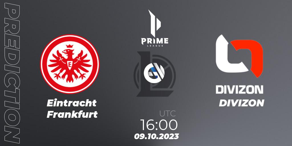 Pronósticos Eintracht Frankfurt - DIVIZON. 09.10.23. Prime League Pokal 2023 - LoL