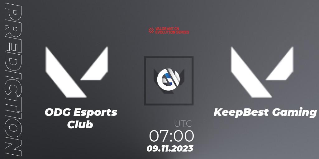 Pronósticos ODG Esports Club - KeepBest Gaming. 09.11.2023 at 07:00. VALORANT China Evolution Series Act 3: Heritability - Play-In - VALORANT