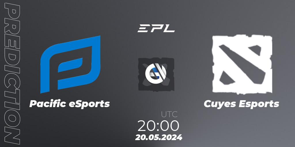 Pronósticos Pacific eSports - Cuyes Esports. 20.05.2024 at 20:00. EPL World Series: America Season 11 - Dota 2