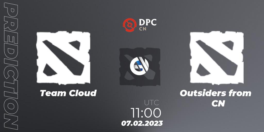 Pronósticos Team Cloud - Outsiders from CN. 07.02.23. DPC 2022/2023 Winter Tour 1: CN Division II (Lower) - Dota 2