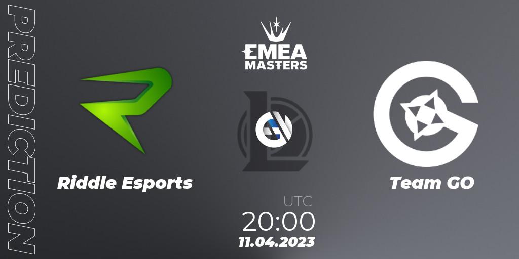 Pronósticos Riddle Esports - Team GO. 11.04.23. EMEA Masters Spring 2023 - Group Stage - LoL
