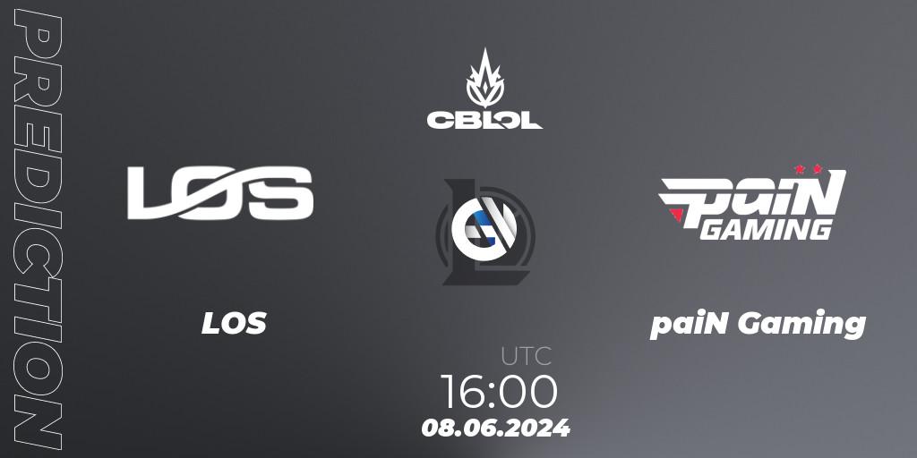 Pronósticos LOS - paiN Gaming. 08.06.2024 at 16:00. CBLOL Split 2 2024 - Group Stage - LoL