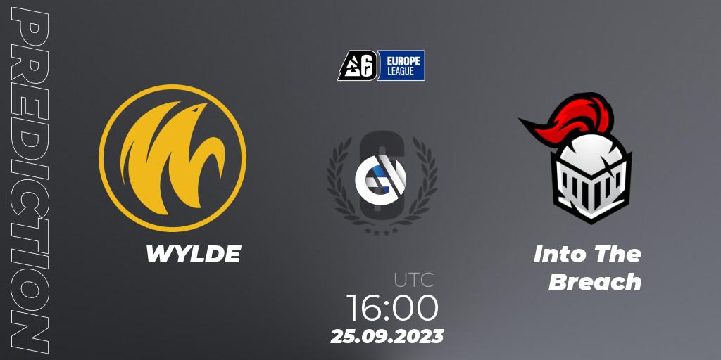 Pronósticos WYLDE - Into The Breach. 29.09.2023 at 16:00. Europe League 2023 - Stage 2 - Rainbow Six