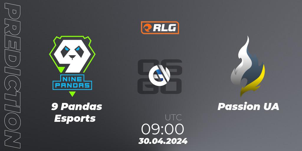 Pronósticos 9 Pandas Esports - Passion UA. 30.04.24. RES European Series #3 - CS2 (CS:GO)