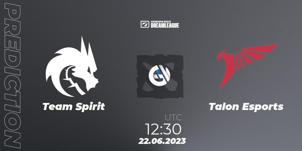 Pronósticos Team Spirit - Talon Esports. 22.06.23. DreamLeague Season 20 - Group Stage 2 - Dota 2