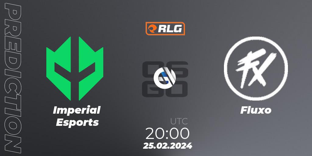Pronósticos Imperial Esports - Fluxo. 25.02.2024 at 20:00. RES Latin American Series #1 - Counter-Strike (CS2)
