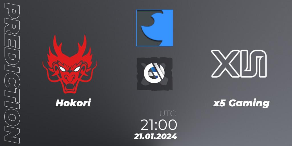 Pronósticos Hokori - x5 Gaming. 21.01.2024 at 21:05. FastInvitational DotaPRO Season 2 - Dota 2