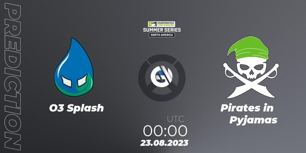 Pronósticos O3 Splash - Pirates in Pyjamas. 23.08.2023 at 00:00. Overwatch Contenders 2023 Summer Series: North America - Overwatch