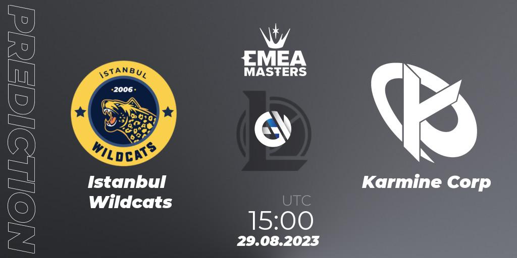 Pronósticos Istanbul Wildcats - Karmine Corp. 29.08.23. EMEA Masters Summer 2023 - LoL