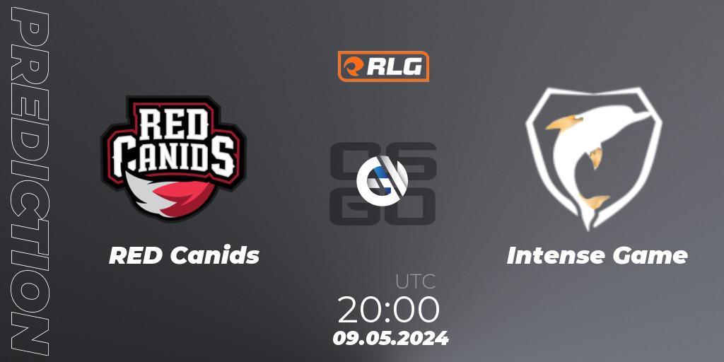 Pronósticos RED Canids - Intense Game. 09.05.2024 at 20:00. RES Latin American Series #4 - Counter-Strike (CS2)