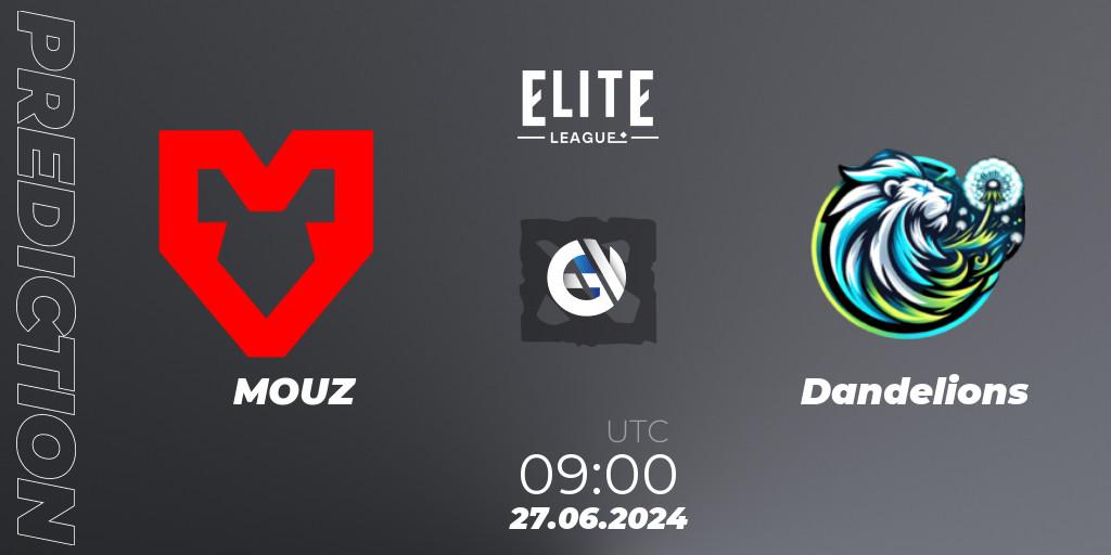 Pronósticos MOUZ - Dandelions. 27.06.2024 at 09:00. Elite League Season 2: Western Europe Closed Qualifier - Dota 2